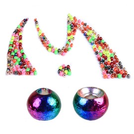 M MAXIMUMCATCH Maxcatch 100PC/LOT Tungsten Fly Tying Bead Head for Nymph Fly Fishing Ball Beads Materials 10 Colors