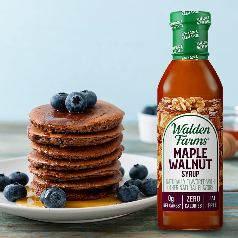 Walden Farms Maple Walnut Syrup – Perfect for Pancakes, Waffles,