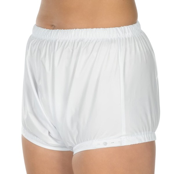 Suprima 1-311-040 Unisex Incontinence PVC Briefs Size 38 Milk