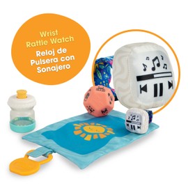 BEBE FUERTE Let's Move Giftset by Robin Arzon - Bilingual Baby Activity Center Sensory Toys - Baby Workout Toys - Baby and Toddler Gifts for Ages 3 Months and Up