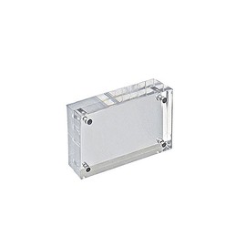 Azar Displays 104438 Acrylic Block Sign Holder 4.5" x 3" Vertical/Horizontal Frame