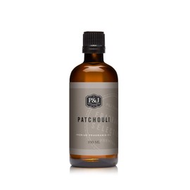 P&J Fragrance Oil | Patchouli Oil 100ml - Candle Scents for Candle Making, Freshie Scents, Soap Making Supplies, Diffuser Oil Scents