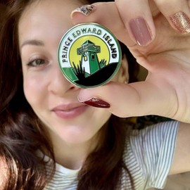 Vagabond Heart Prince Edward Island Enamel Pin - PEI Lapel Pin