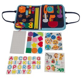 Playtastic Children's Game Book: Children's Motor Skills Playbook with 8 Pages, 5 Motif Cards and Accessories (Children's Educational Toy, Game Book)