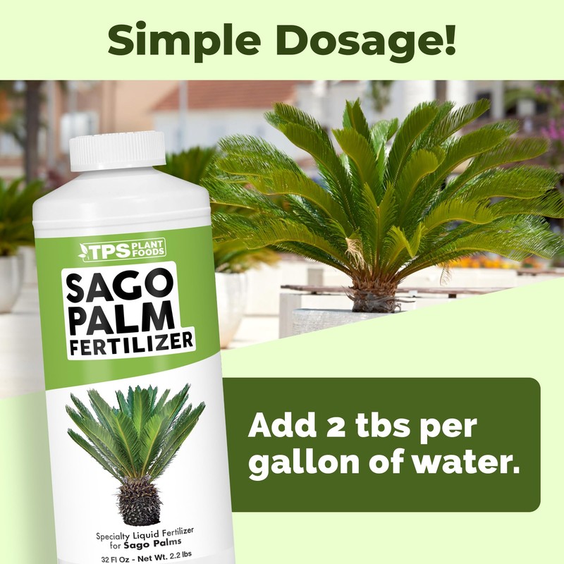 Sago Palm Fertilizer, Complete Liquid Sago Palm Plant Food, 32