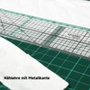 KEARING Quilting Ruler 30 cm Patchwork Quilting Ruler with Metal