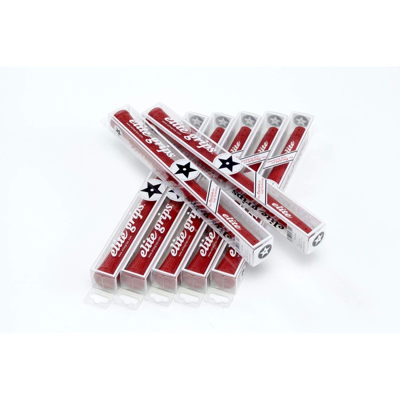 elitegrips TD50C Golf Grips, Set of 7, Classic Red with