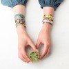 Townshine - Pulsera elástica con cuentas japonesas Miyuki en forma