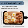 OVENTE Electric Griddle with 16 x 10 Inch Flat Non-Stick