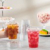 GUSTO Clear Plastic Cups with Lids [16 oz - 100