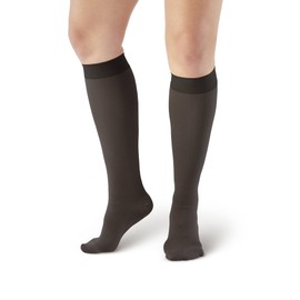 Ames Walker AW Style 200 Medical Support Closed Toe 20-30 mmHg Firm Compression Knee High Stockings XXXL Reg Wide Black