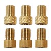 SUJEBKC French Valve Adaptor, 6 Pieces Bicycle Valve Adapter for
