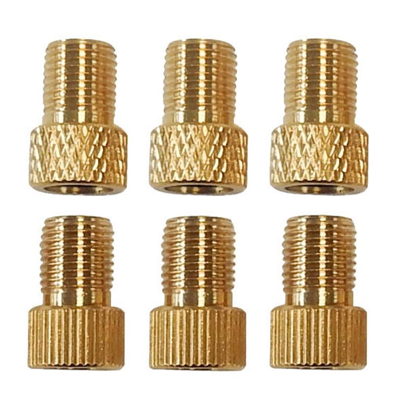 SUJEBKC French Valve Adaptor, 6 Pieces Bicycle Valve Adapter for