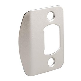 EZ-FLO 57864 Universal Door Strike Plate with Screws, 2-1/4 inch x 1-7/16 inch, Satin Nickel, 2 Pair