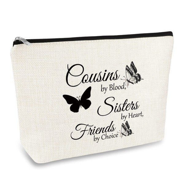 Best Cousin Gifts for Women Cosmetic Bag Cousin Birthday Gifts Sister Gift from Sister Makeup Bags Christmas Wedding Graduation Gift for Her Cousin Friends Friendship Gifts Travel Cosmetic Pouch
