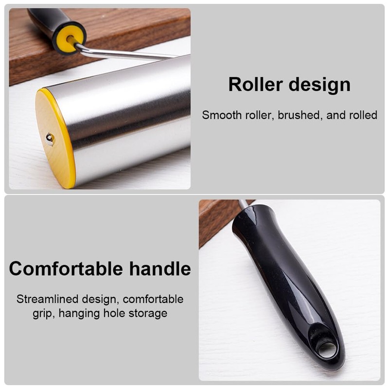 LdawyDE Rolling Pin, Small Stainless Steel, Rolling Pin, Handmade Rolling