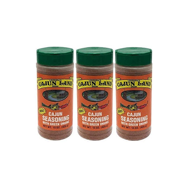 Cajun Land Cajun Seasoning with Green Onions 15oz Container