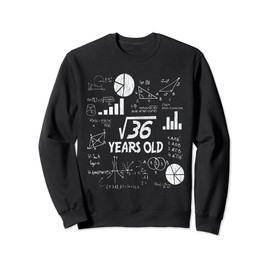 6th Birthday Square Root of 36 Vintage 6 Years Old Birthday Sweatshirt
