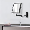 QiMH 3X Magnified Wall Mounted Mirror, Rectangular 8x6 Inch with