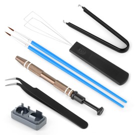 RUNJRX Schmiermittel-Set für Tastaturschalter mit Schalteröffner, Schalterabzieher, Tastenkappenabzieher, Pinzette, Schmiermittel für Tastaturschalter, Schmiermittel für Tastaturschalter (6 Stück)