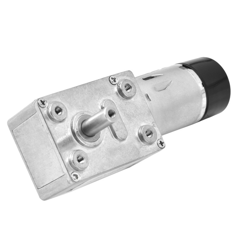 DC Worm Gear Motor 15mm Double Shaft Speed Reduction Drive