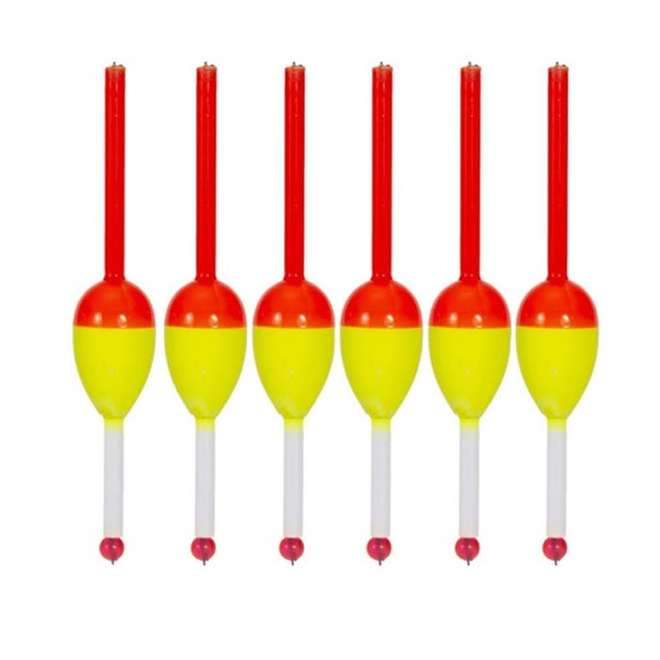 TopHomer 6 Pcs Fishing Floats Oval Slip Bobbers Fish Tackle