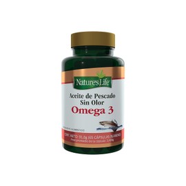Nature’s Life Aceite de Pescado – Con Omega 3 y Vitamina E para Apoyo del Bienestar Cardiovascular y Funciones Cerebrales – 65 Cápsulas