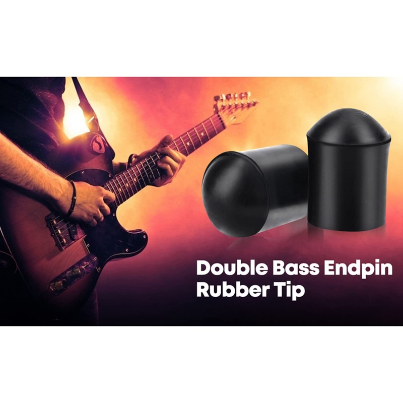 Double Bass Endpin Protectors, Double Bass Tip Cap 2pcs Rubber