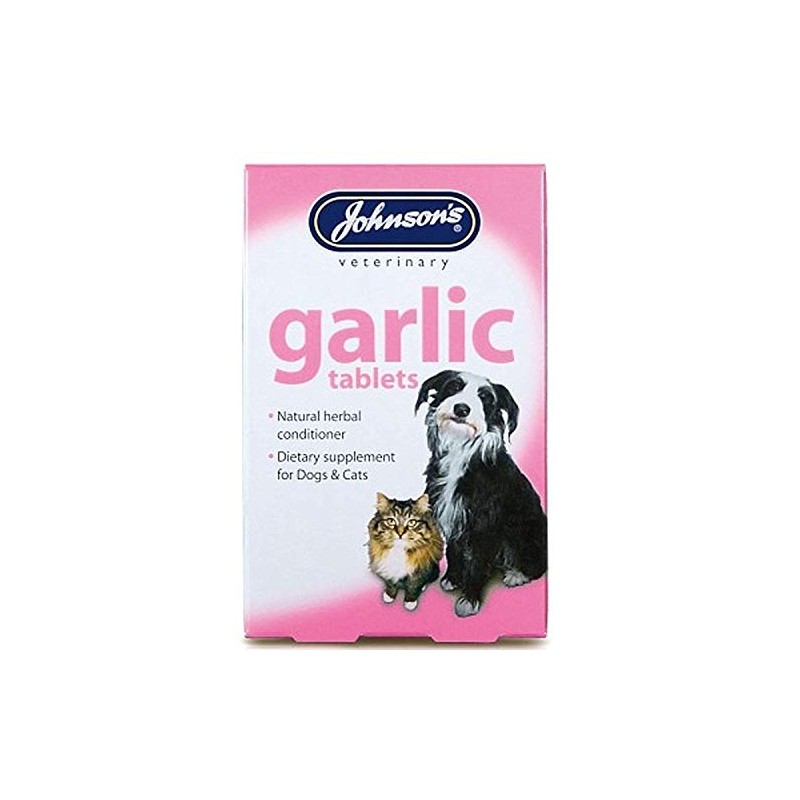 SIPW Johnson's Garlic Tablets 100% Natural Herbal Conditioner For Dogs