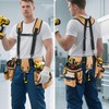 Tool Belt with Suspenders,27-Pockets Heavy Duty Tool Belts for Men
