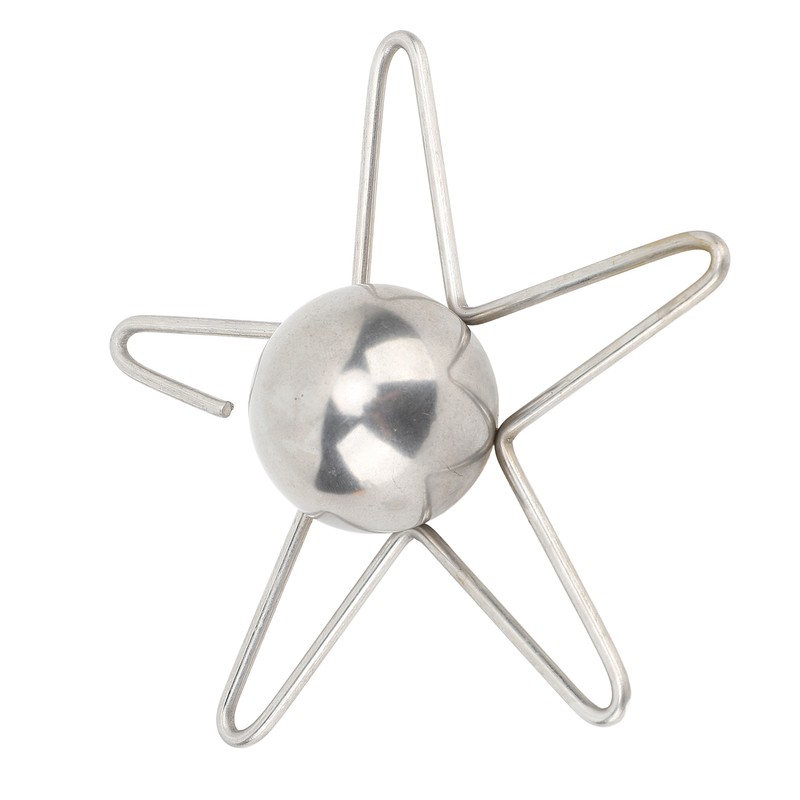 Coffee Cooling Tool with Reusable Metal Ice Sphere Stainless Steel