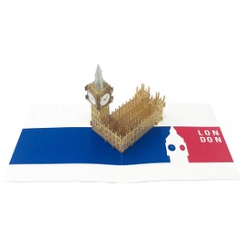 London Big Ben Tower - Wow 3D Pop Up Greeting Card for All Occasions