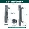 WD35X21041 Dishwasher Lower Rack Wheels Replacement Parts for GE Dishwasher