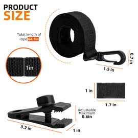 OKSTENCK Pool Solar Cover Reel Attachment Kit 24 Pcs, Includes 8 Straps, 8 Clips, 8 Fasteners, Universal Swimming Pool Solar Cover Strap and Clips