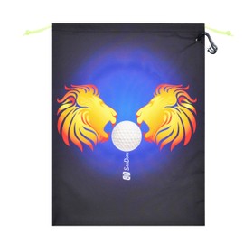 SANDIAN, Waterproof Pouch for Traveling Packing Organizer Storage, Drawstring Rope Closures, Sublimation Dye Prints, PU Coatings, All Weatherproof, Large Capacity Size Pouches for Golfers [LION]