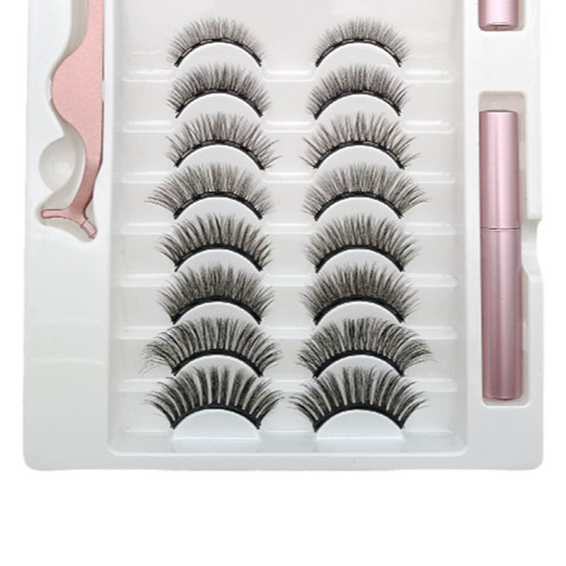 8 Pairs Magnetism Lashes Eyeliner Set Realistic Strong Hold Reusable