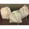 Reusable Eco friendly 12x20 inches 100% Cotton Single Drawstring Muslin