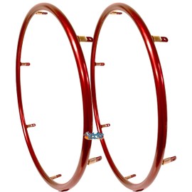 Red Anodize Pushrims for Wheelchairs (Fits on 26" (590m) Wheels)