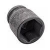 24mm 6-Point Shallow Impact Socket 1/2" Drive CR-V Steel Black