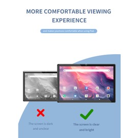 generic [2 Pack] Screen Protector for DOMATON D105 Android 14 Tablet Tempered Glass Film Compatible with DOMATON D105 10 inch 2024 Tablet Anti- Scratch Sensitive Dropproof Screen Protector