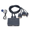 USB KVM Switch 2 Ports Wired HD Multimedia Interface KVM