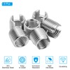 PATIKIL Self-Tapping Threaded Inserts, 6 Pcs M12 x M16 x