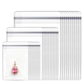 240 Pcs Bolsas Transparente de Plástico PVC Para, 4 x 6/6 x 8/8 x 12 cm Joyas Bolsas Autosellantes Con Cierre Hermético Para, Impermeable y Resistente