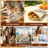 2-Pack Beeswax Bread Bags & 3 Wraps for Sourdough &