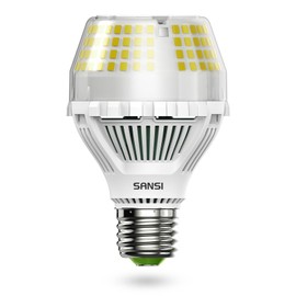 SANSI 25 W (replaces 250 W) E27 LED bulb, 4000 lumens, 3000 K warm white A19 LED bulb, super bright, energy-saving LED bulb with 270° beam angle for kitchen, office, workshop, garage, not dimmable
