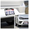 2 Pack Tri-Color 3 Colors Offroad Mountain Aluminum License Plate