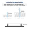 JOY DECOR 5 Pack 7.38 inch Cabinet Pulls Matte Black
