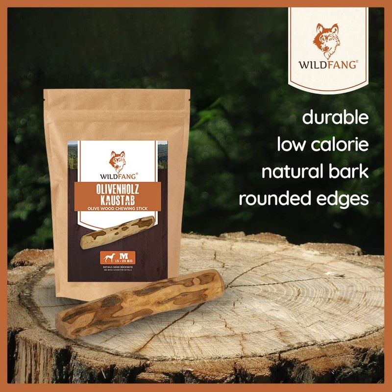 Wildfang® Olive Wood Chewing Sticks for Dogs, Small - Tough