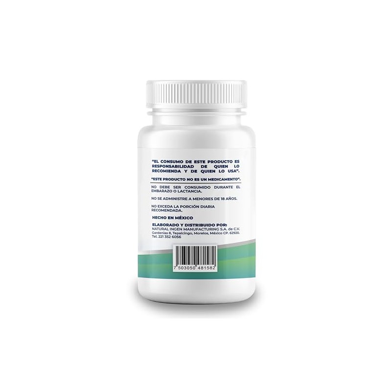 NAIMA Berberine HCL 97%, 100 Cápsulas | Suplemento Alimenticio 100%