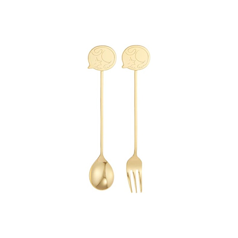 Rise N10055 Cat Ear Cutlery SET GD Neguri Neko